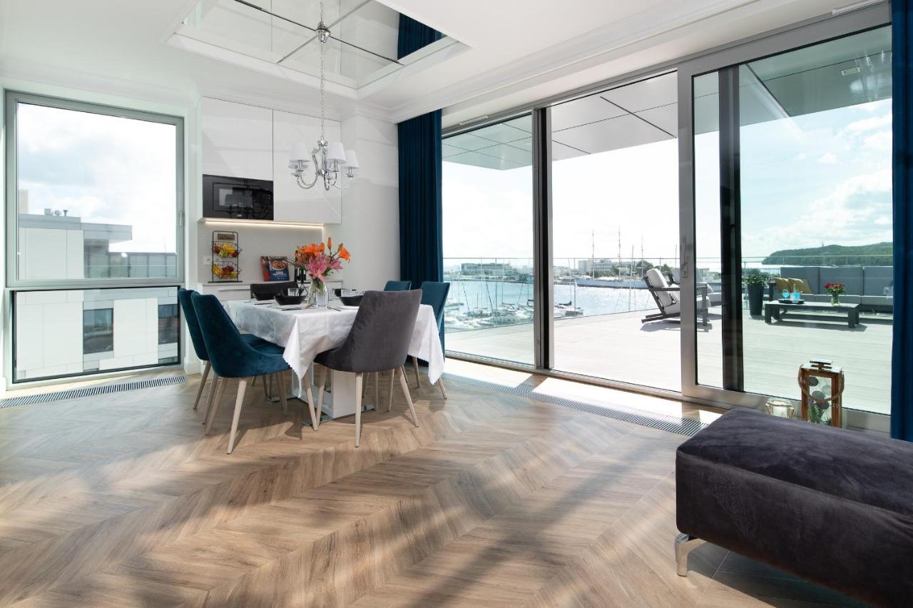 Yacht Park Premium Apartment Sea View Gdynia Esterno foto
